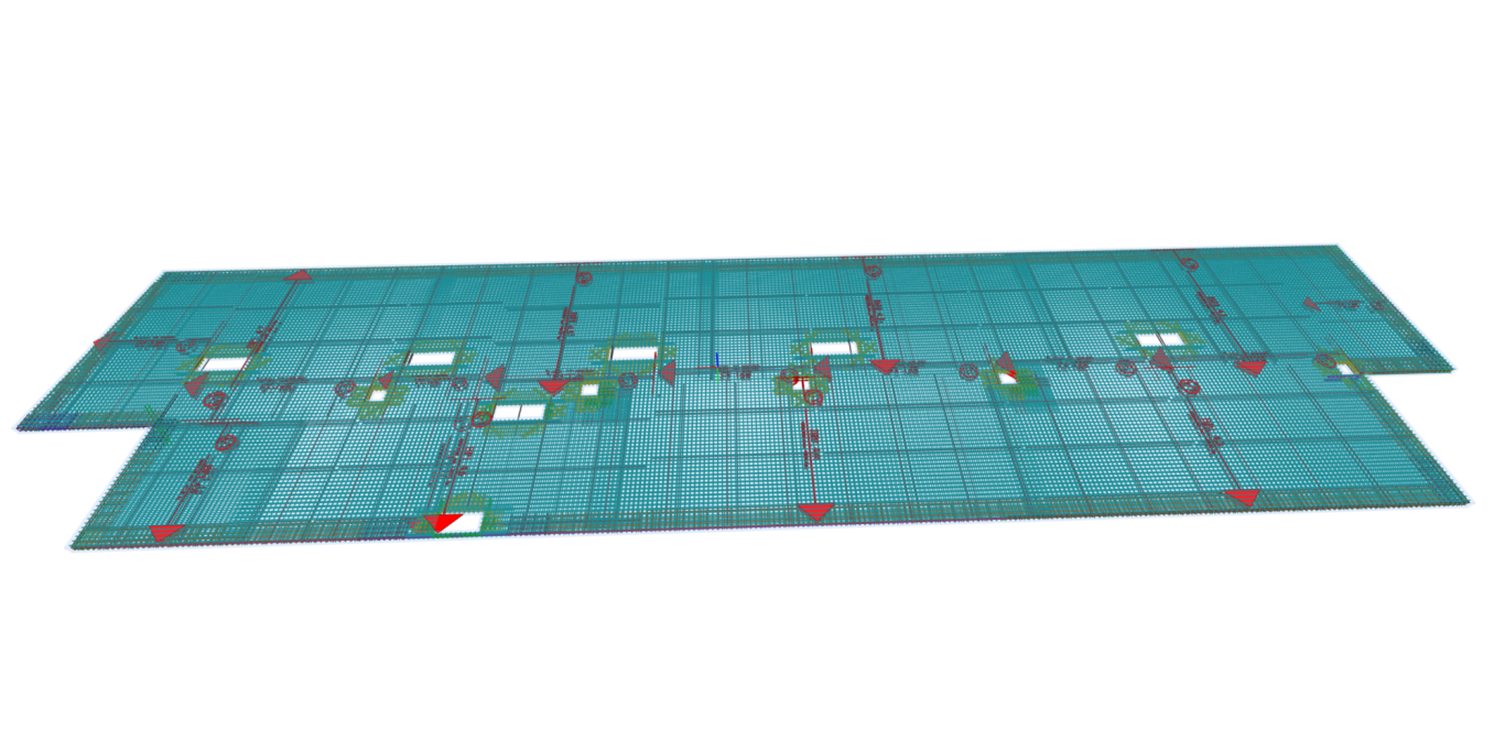 BAMTEC BIM Workflow (IFC) BIM Model einer Bodenplatte mit BAMTEC Elementen